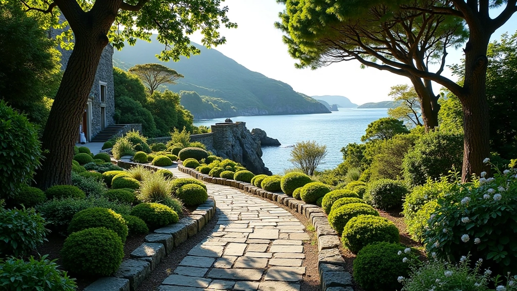 Garinish Island walking path through Italianate gardens