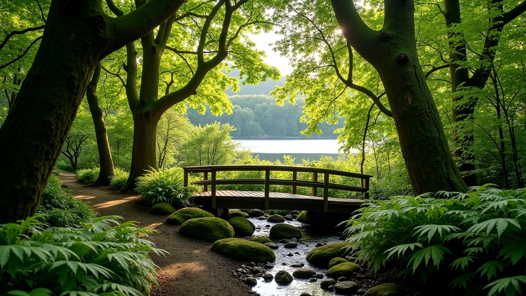 Wooded coastal walking trail along Bantry Bay